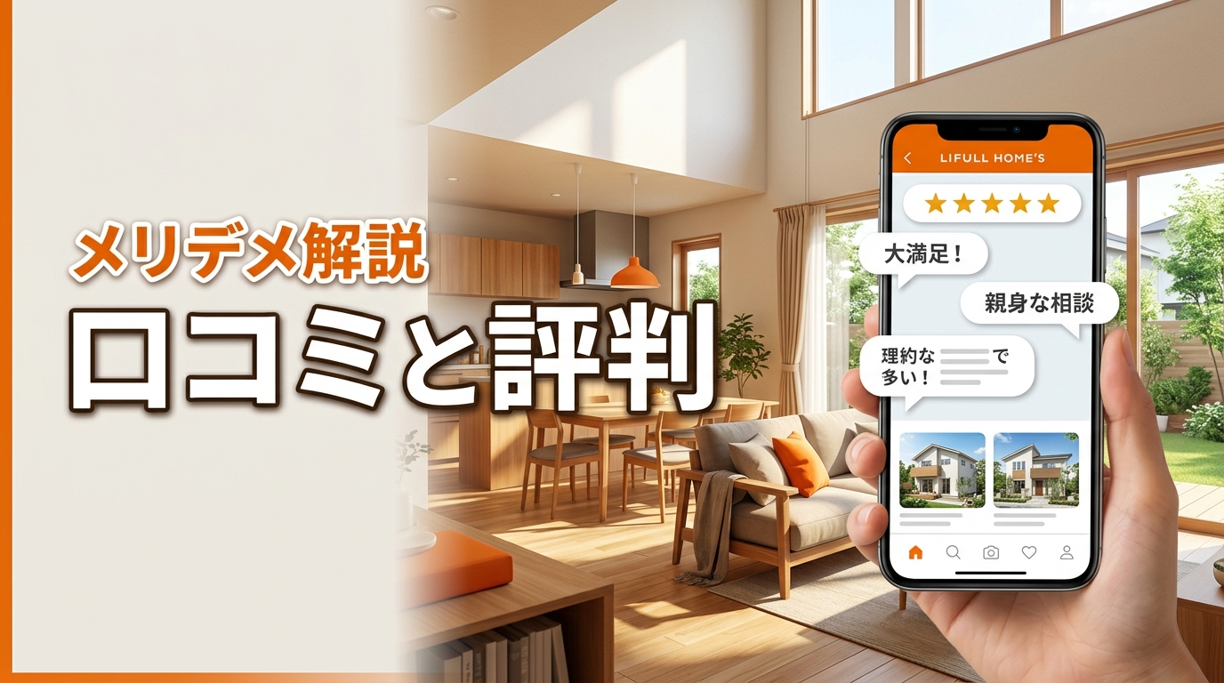 LIFULL HOME'Sの注文住宅は口コミで選ぶ！失敗しない資料請求のコツ